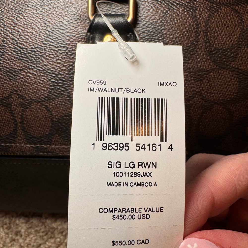 Coach Brown and Black Signature Dome Satchel - Picture 3 of 11